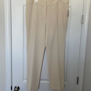 KASPER Ivory Straight Leg Pants